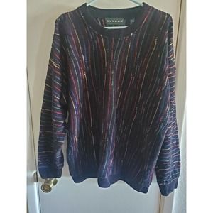 Vintage Tundra Textured Rainbow Stripe 90s Coogi-Stryle Men's Sweater L/G